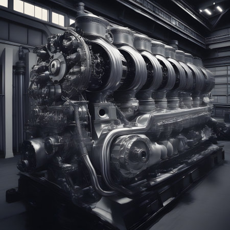 large combustion engine with moving partsの素材