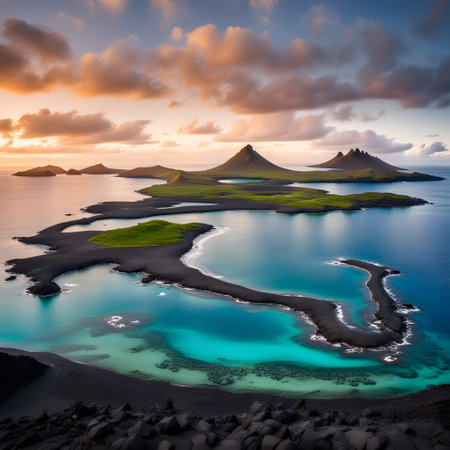 Galappagos Islands landscape and wildlifeの素材