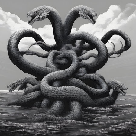 the Hydra is a monster from Greek mythologyの素材