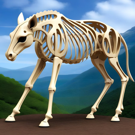 Animal skeletons as a skeleton in natureの素材