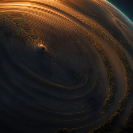 Cyclone over the sea in the atmosphereの素材