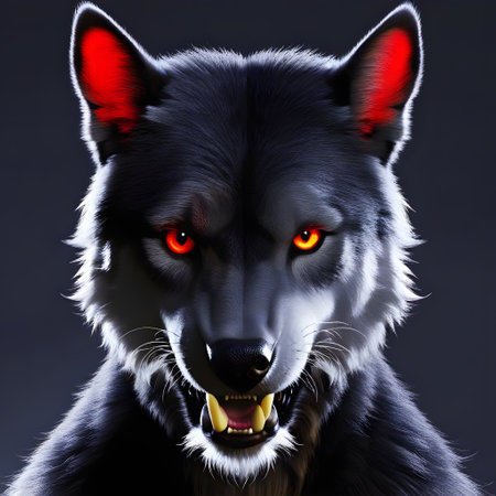 Dangerous werewolf at full moon as a shapeshifterの素材