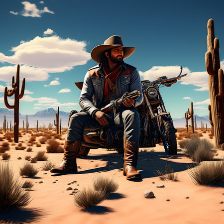 Cowboys and Indians on adventures in the Wild Westの素材