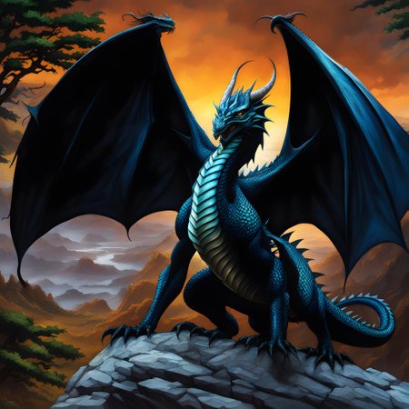 colored dangerous dragon with scales skinの素材