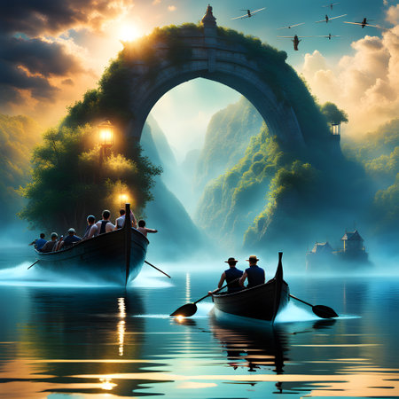 Rowing regatta on the water for competitionの素材