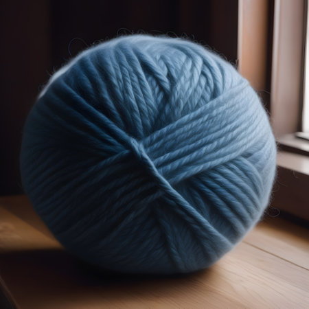 colored balls of wool for knitting and crochetingの素材