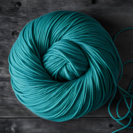 colored balls of wool for knitting and crochetingの素材