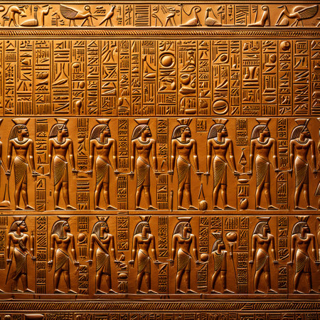 ancient writings of ancient peoples carved in stoneの素材