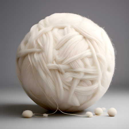 colored balls of wool for knitting and crochetingの素材