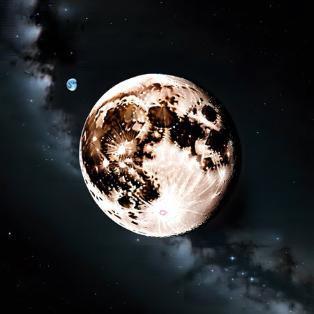 Planets in space from far awayの素材