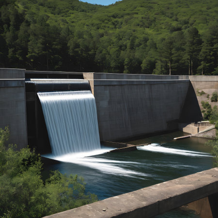 Dam for water storage and energy generationの素材