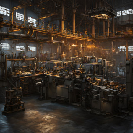 large, extensive refinery for generating energy from raw materialsの素材