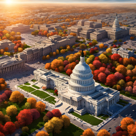 The Capitol in Washington as the seat of the Senate and a historic buildingの素材