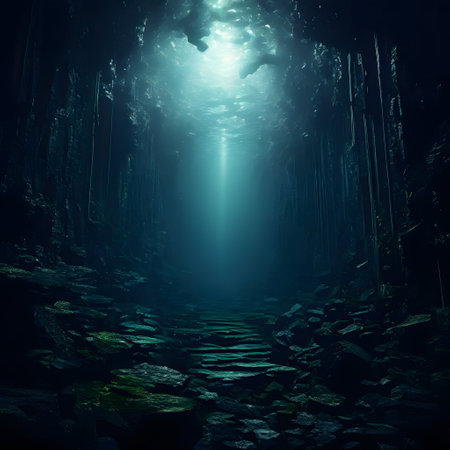 On the abyss in the depths of the seaの素材