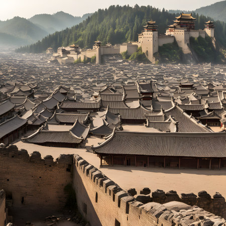 Pictures of the Forbidden City in Beijing China as a tourist attractionの素材