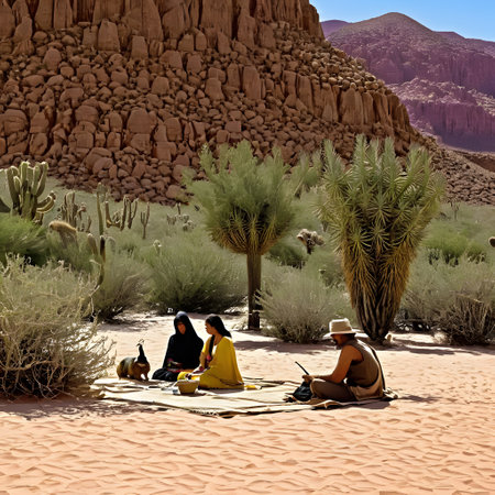 Desert dwellers in a hostile environmentの素材