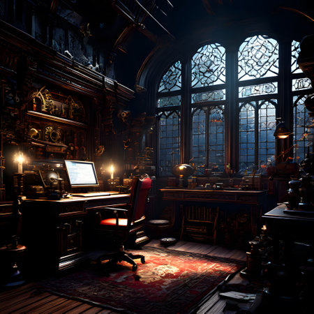 dark gloomy spooky haunted room for the supernaturalの素材