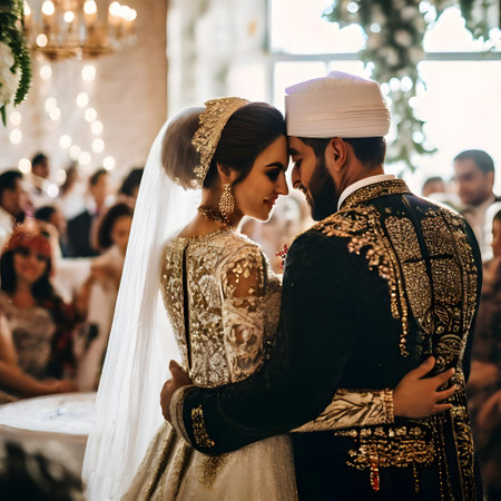 magnificent oriental wedding with pomp and glamourの素材