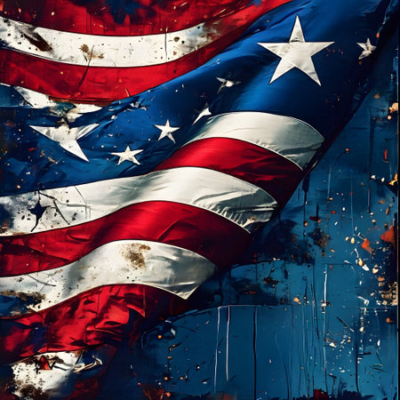 American patriotism openly displayedの素材