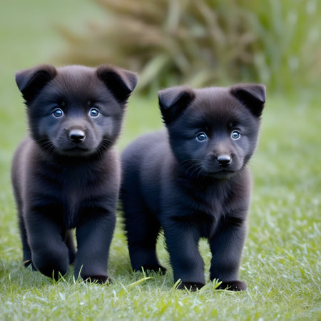 cute little babies look into the cameraの素材