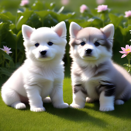 cute little babies look into the cameraの素材