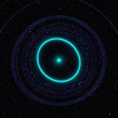 the world of quantum mechanics with particles and radiationの素材
