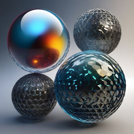 the world of quantum mechanics with particles and radiationの素材