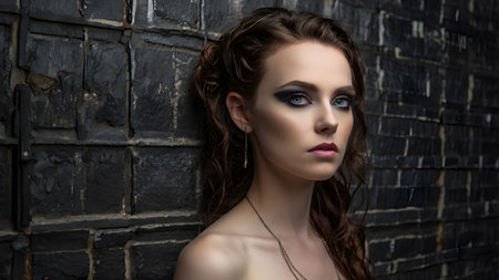 Dystopian future gray in gray as a wasteland without hopeの素材