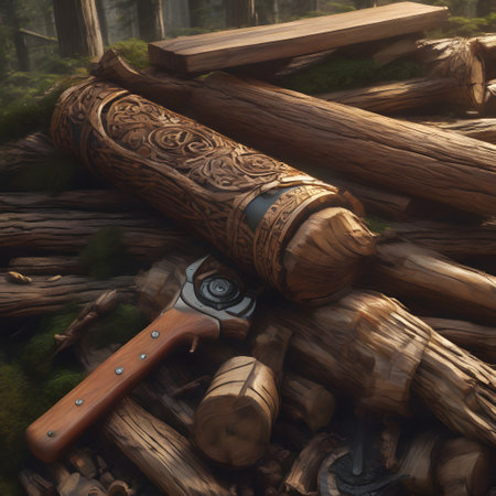 dense forest with felled trees for economic useの素材