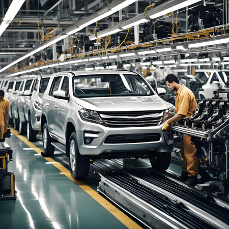 assembly line for production from carsの素材