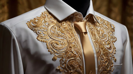 Elegant, fashionable men's shirt in a stylish styleの素材