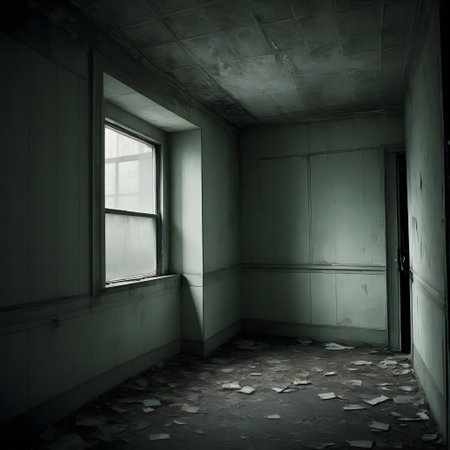 old empty and dirty warehouseの素材