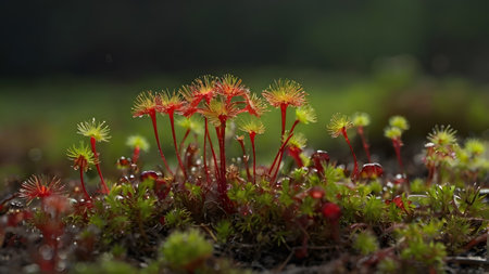 Sunda plant as a carnivore in tropical landの素材