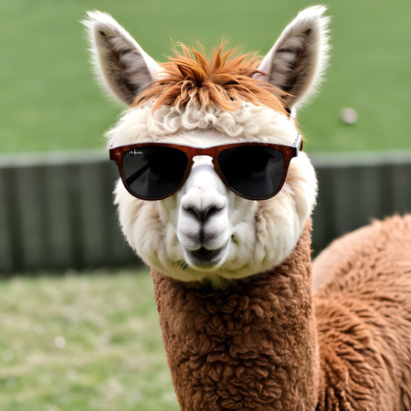 cute alpaca in the mountains of the Andesの素材
