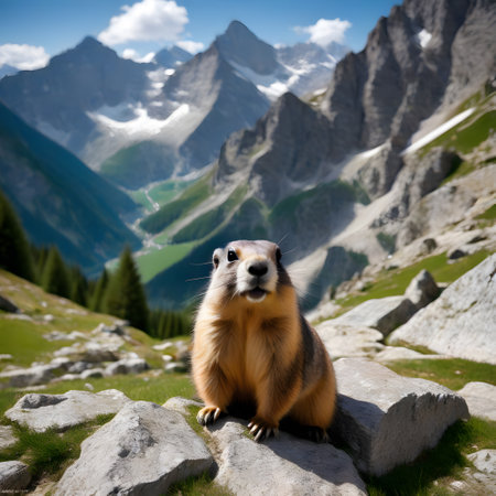 Pretty beaver crawls around and nibbles on treesの素材