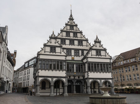 old Town and Market place with City hallの写真素材
