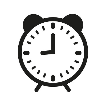 alarm clock icon.のイラスト素材