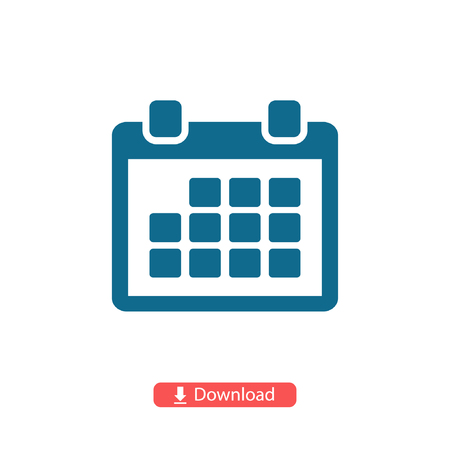 Calendar icon. One of set web iconsのイラスト素材