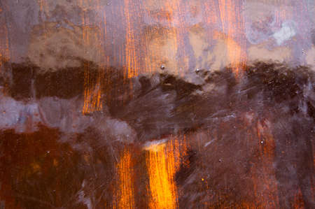 metal background with orange and brown colors 