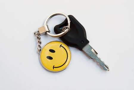 key with a smile