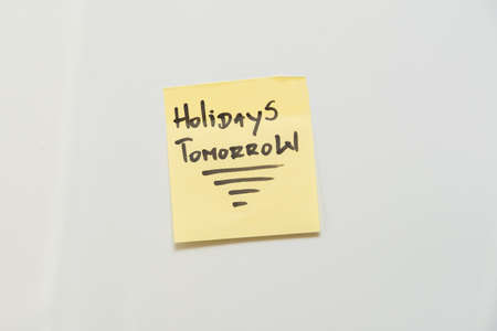 Memo on white background handwritten memo