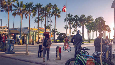 Los Angeles, California 04.10.2016 Venice Beach in the evening