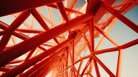 Abstract geometric archectual photo.の素材