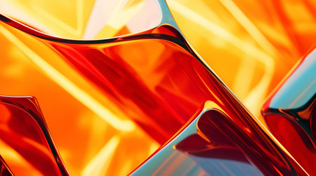 Glass geometric structure - abstract image.の素材