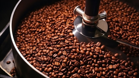 Coffee beans roasting processの素材