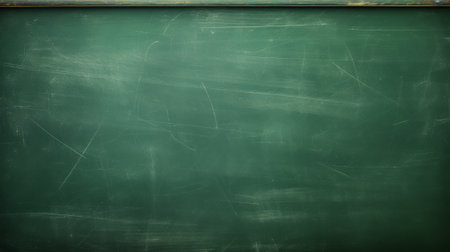 Abstract texture of chalk board, green blackboard or chalkboard background. School learning concept.の素材