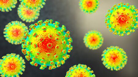 coronavirus 2019-nCoV, scientifically accurate 3D illustration