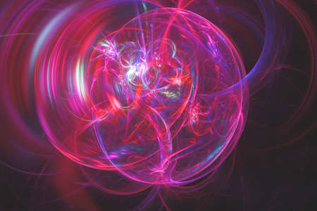 Abstract fractal background. Space and science abstract texture, 3D illustration