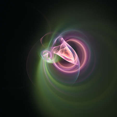 Abstract fractal background. Space and science background, 3D illustration