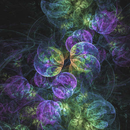 Abstract fractal background. Space and science background, 3D illustration